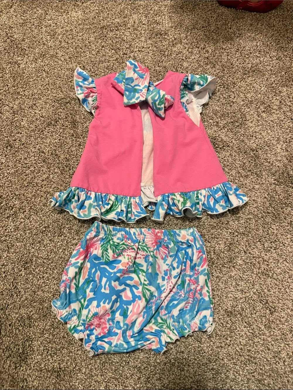 Pink Starfish Two-Piece Kids Matching Set